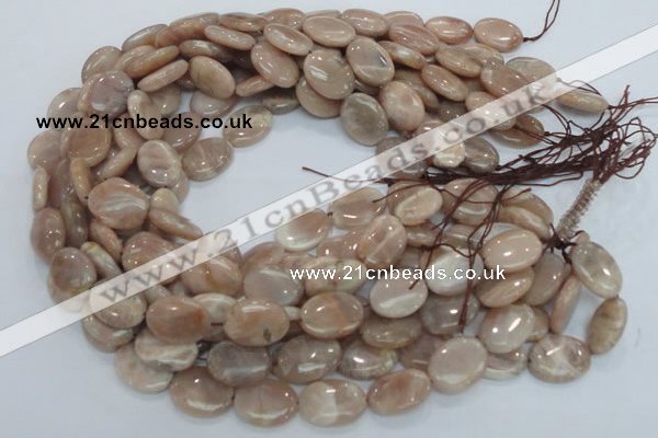 CMS16 15.5 inches 12*16mm oval moonstone gemstone beads wholesale