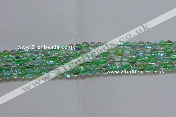 CMS1601 15.5 inches 6mm round synthetic moonstone beads wholesale