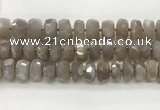 CMS1662 15.5 inches 6*13mm - 8*14mm faceted tyre moonstone beads