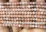 CMS1670 15.5 inches 4mm round moonstone beads wholesale