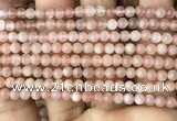 CMS1670 15.5 inches 4mm round moonstone beads wholesale