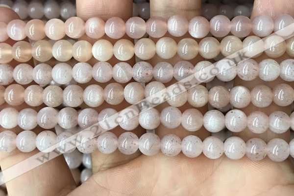 CMS1671 15.5 inches 6mm round moonstone beads wholesale