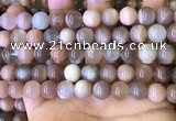 CMS1687 15.5 inches 10mm round rainbow moonstone beads wholesale