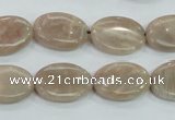 CMS17 15.5 inches 13*18mm oval moonstone gemstone beads wholesale