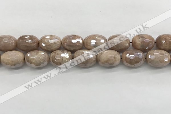 CMS1779 15.5 inches 15*20mm faceted drum AB-color moonstone beads