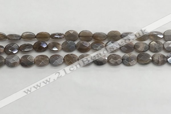 CMS1797 15.5 inches 8*10mm faceted oval AB-color moonstone beads