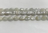 CMS1807 15.5 inches 10*14mm faceted oval AB-color moonstone beads