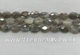 CMS1812 15.5 inches 10*14mm faceted oval AB-color moonstone beads