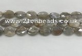 CMS1814 15.5 inches 13*18mm faceted oval AB-color moonstone beads