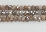 CMS1838 10*12mm - 12*16mm faceted freeform AB-color moonstone beads