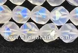 CMS1871 15.5 inches 6mm faceted nuggets AB-color white moonstone beads