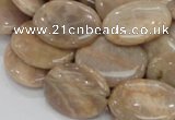 CMS19 15.5 inches 18*25mm oval moonstone gemstone beads wholesale