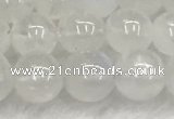 CMS1907 15.5 inches 8mm round white moonstone gemstone beads