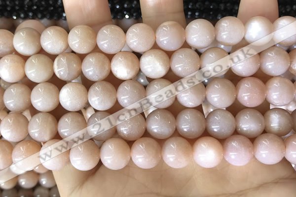CMS1932 15.5 inches 10mm round moonstone beads wholesale
