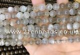 CMS1942 15.5 inches 8mm round grey moonstone beads wholesale