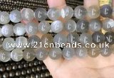CMS1944 15.5 inches 12mm round grey moonstone beads wholesale