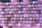 CMS1954 15.5 inches 6mm faceted round rainbow moonstone beads