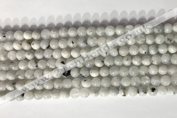 CMS2000 15.5 inches 6mm round white moonstone gemstone beads