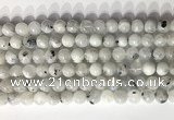 CMS2001 15.5 inches 8mm round white moonstone gemstone beads