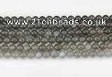 CMS2021 15.5 inches 8mm round black moonstone beads wholesale