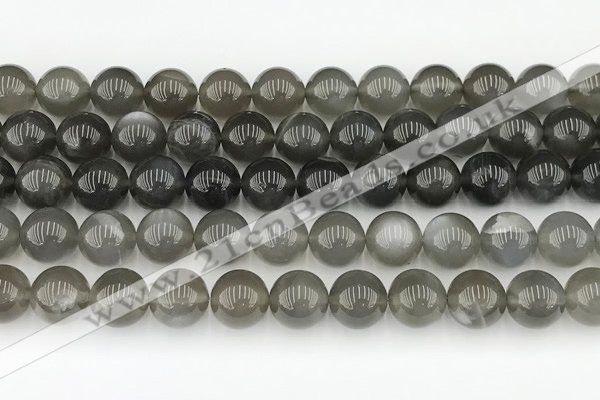 CMS2022 15.5 inches 10mm round black moonstone beads wholesale