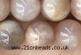 CMS2055 15.5 inches 8mm round moonstone gemstone beads