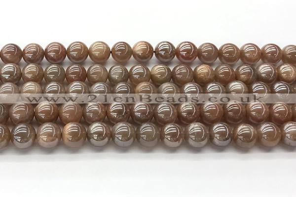 CMS2083 15 inches 10mm round AB-color moonstone beads