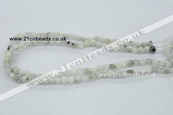 CMS211 15.5 inches 8*8mm heart moonstone gemstone beads wholesale