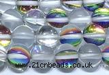 CMS2205 15 inches 6mm, 8mm, 10mm & 12mm round synthetic moonstone beads