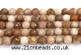 CMS2282 15 inches 10mm faceted round moonstone beads