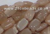 CMS26 15.5 inches 8*12mm rectangle moonstone gemstone beads wholesale