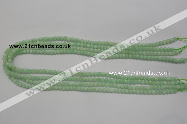 CMS401 15.5 inches 4mm round green moonstone beads wholesale