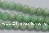 CMS403 15.5 inches 8mm round green moonstone beads wholesale