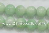 CMS405 15.5 inches 12mm round green moonstone beads wholesale