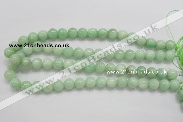 CMS405 15.5 inches 12mm round green moonstone beads wholesale