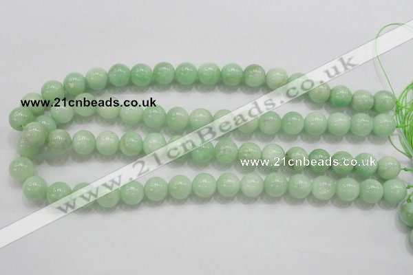 CMS405 15.5 inches 12mm round green moonstone beads wholesale