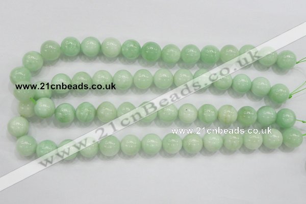 CMS406 15.5 inches 14mm round green moonstone beads wholesale