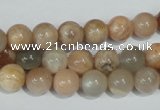 CMS503 15.5 inches 8mm round moonstone beads wholesale