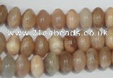 CMS519 15.5 inches 6*10mm rondelle moonstone beads wholesale