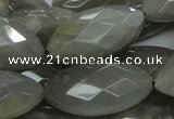 CMS52 15.5 inches faceted marquise 15*30mm moonstone gemstone beads