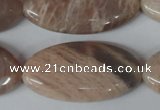 CMS543 15.5 inches 20*40mm marquise moonstone beads wholesale