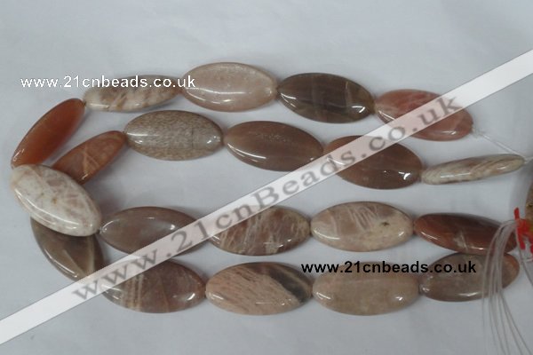 CMS543 15.5 inches 20*40mm marquise moonstone beads wholesale