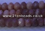 CMS564 15.5 inches 5*8mm faceted rondelle moonstone gemstone beads