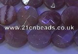 CMS590 15.5 inches 12mm faceted coin moonstone gemstone beads