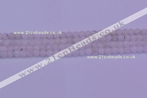 CMS661 15.5 inches 6mm faceted round white moonstone beads