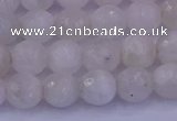 CMS662 15.5 inches 8mm faceted round white moonstone beads