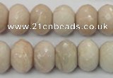 CMS68 15.5 inches 12*16mm faceted rondelle moonstone gemstone beads