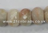 CMS69 15.5 inches 13*20mm faceted rondelle moonstone gemstone beads