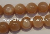 CMS704 15.5 inches 12mm round peach moonstone beads wholesale