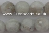 CMS803 15.5 inches 10mm faceted round white moonstone beads